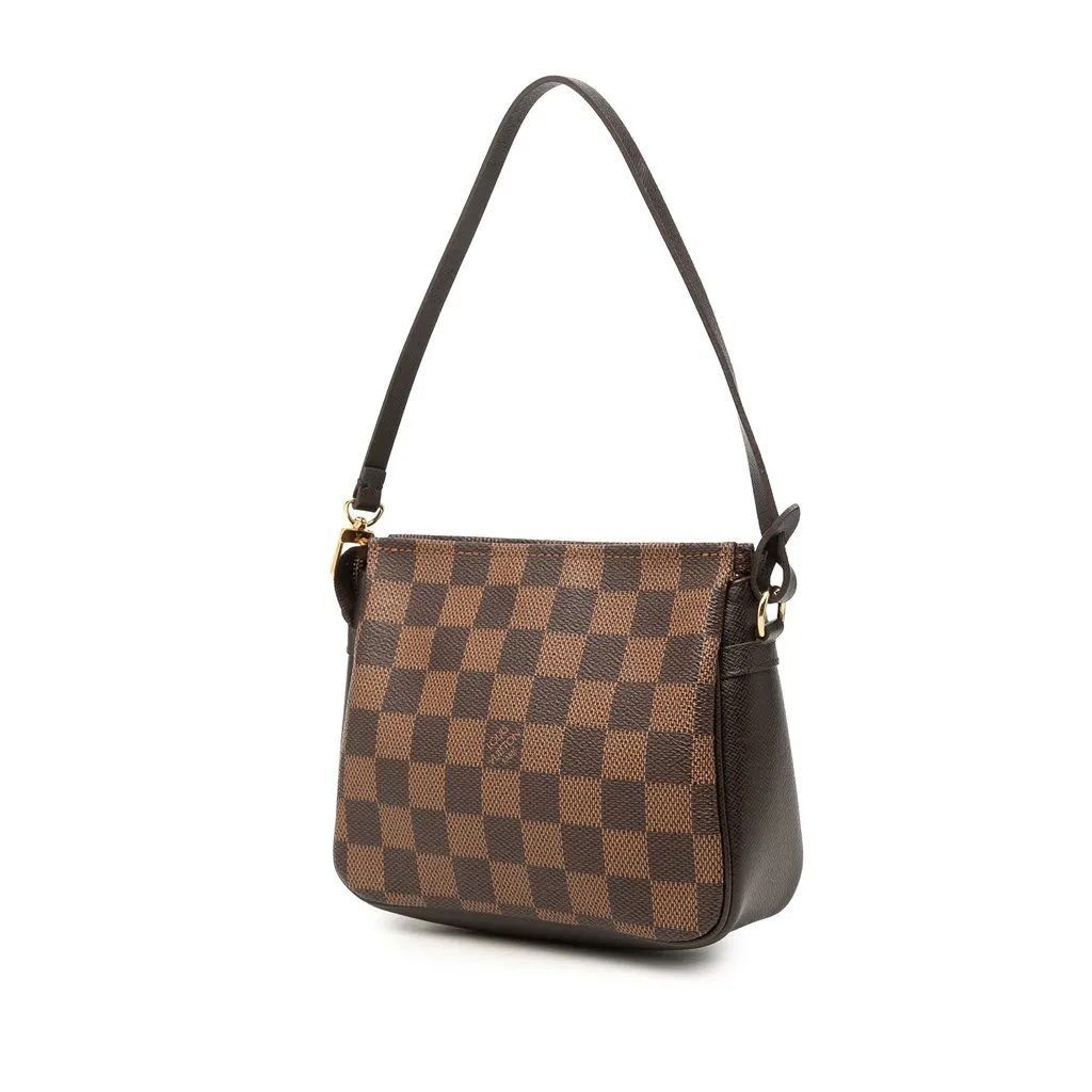 Louis Vuitton Damier Ebene Trousse Pochette Brown Very good - Back View