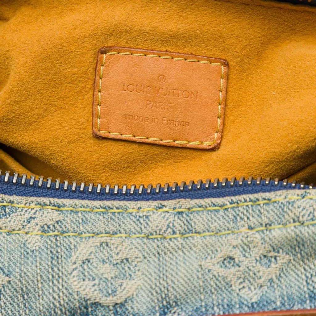 Louis Vuitton Monogram Denim Baggy PM Blue Very good - Box View