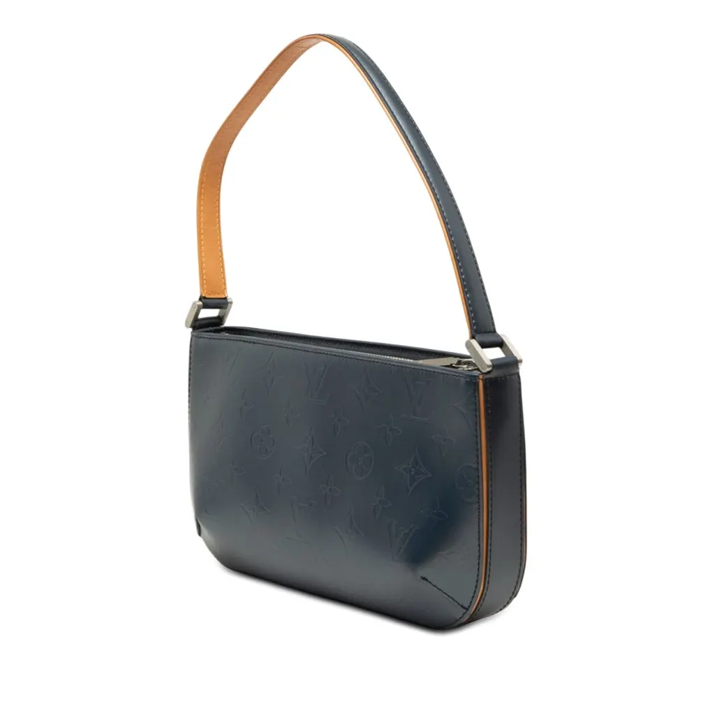 Louis Vuitton Monogram Mat Fowler Blue Leather Very good - Back View