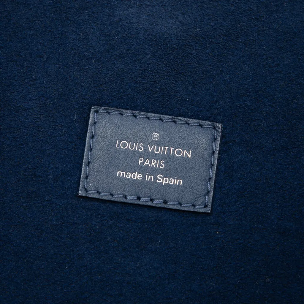 Louis Vuitton Epi Neverfull MM Blue Leather Very good - Box View