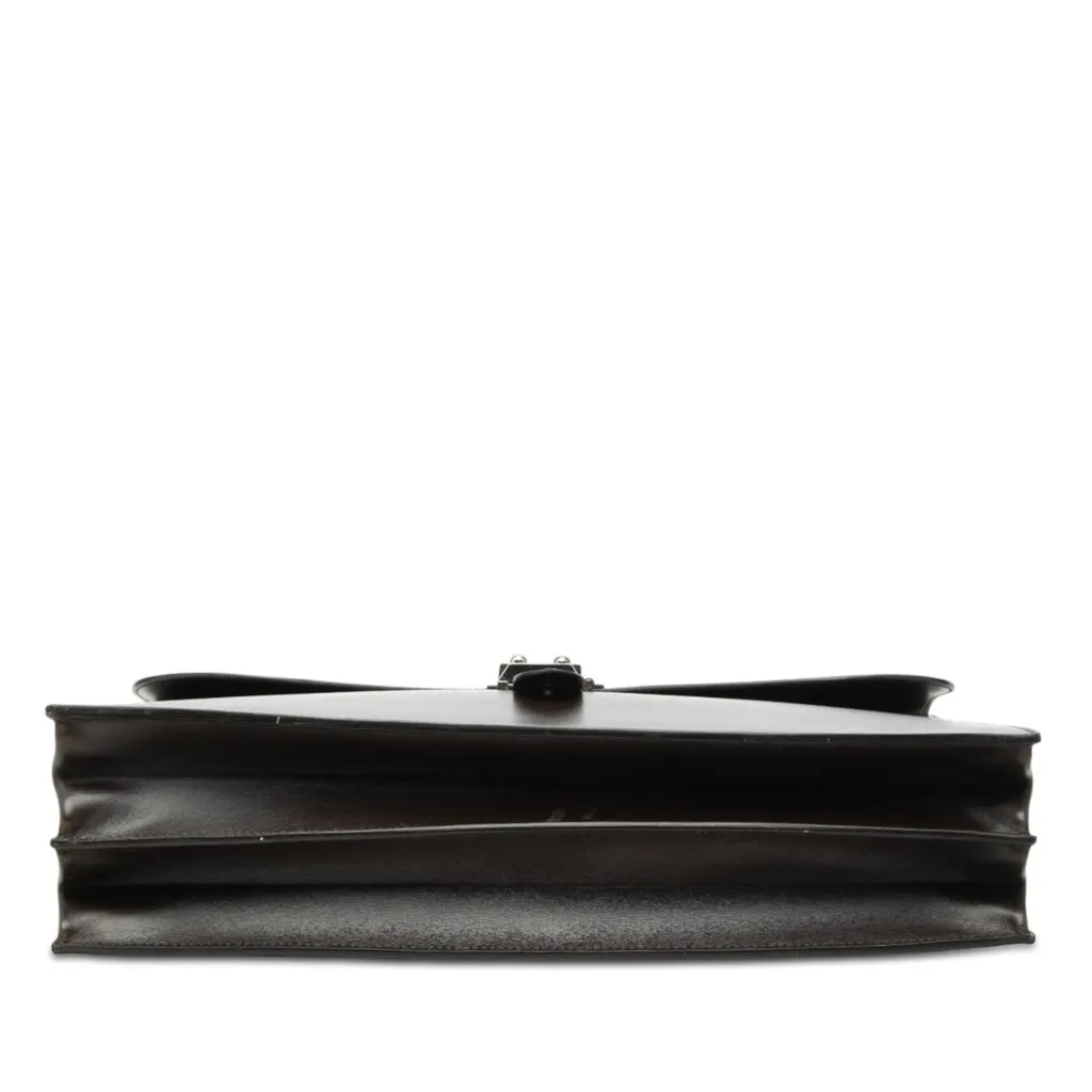 Hermès Box Calf Sac A Depeches 38 Brown Leather Good - Inside View