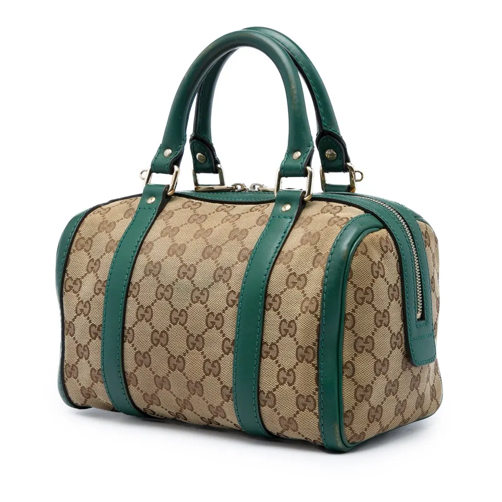 Gucci Small GG Canvas Joy Boston Bag Beige Very good - Back View