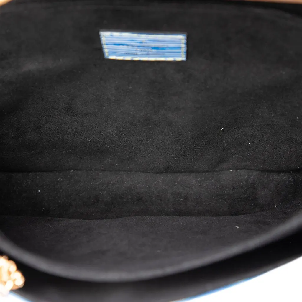 Louis Vuitton Epi Denim and Reverse Monogram Pochette Metis Blue Leather Very good - Model View