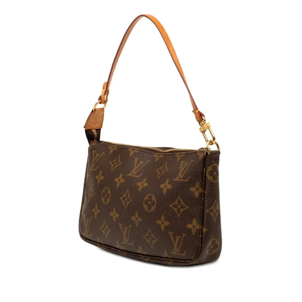 Louis Vuitton Monogram Pochette Accessoires Brown Very good - Back View