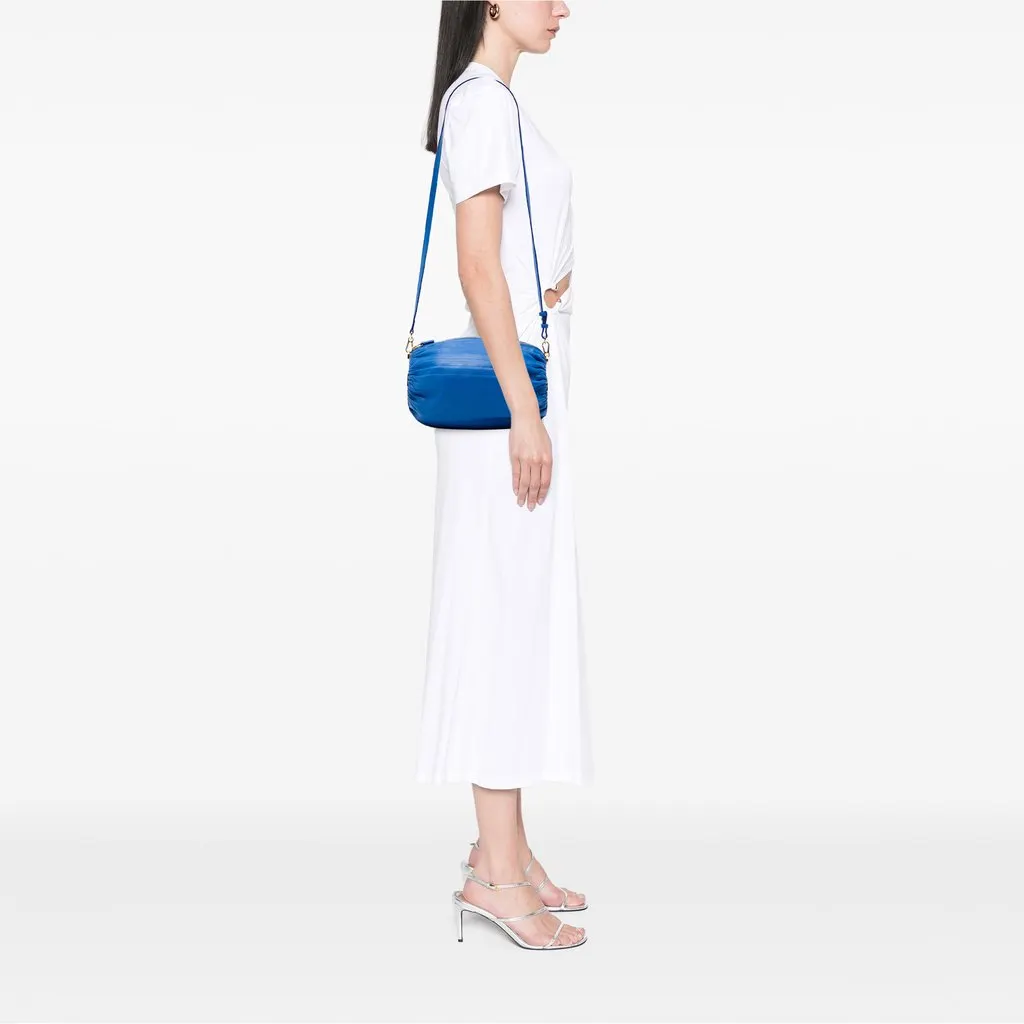 Loewe Pleated Nappa Bracelet Pouch Blue Leather Very good - Box View