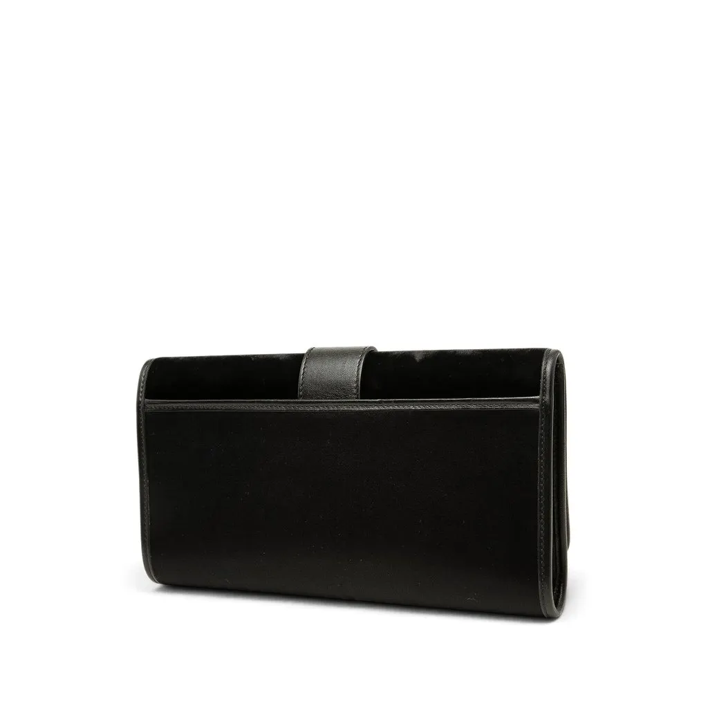 Saint Laurent Suede Chyc Ligne Clutch Black Suede Very good - Back View