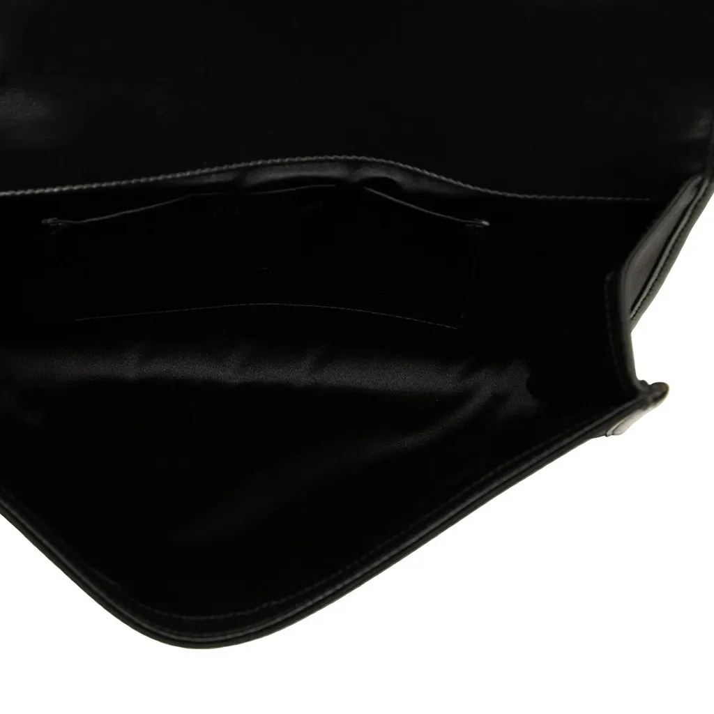 Saint Laurent Suede Chyc Ligne Clutch Black Suede Very good - Model View