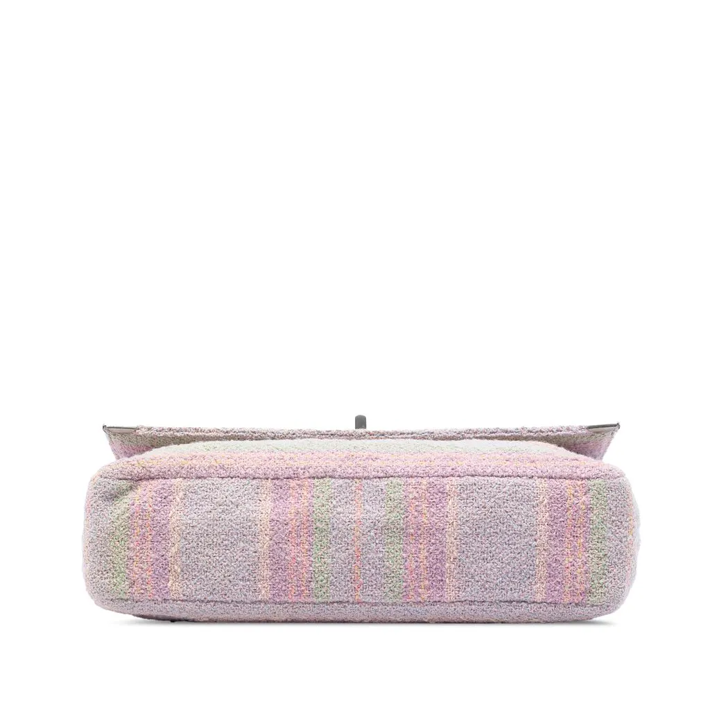 Chanel Quilted Tweed Reissue 2.55 Single Flap 225 Pink Very good - Inside View