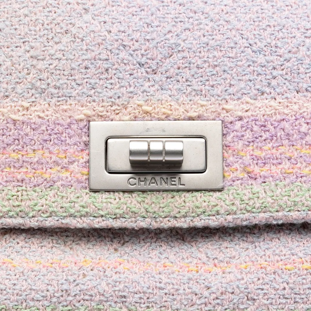 Chanel Quilted Tweed Reissue 2.55 Single Flap 225 Pink Very good - Box View