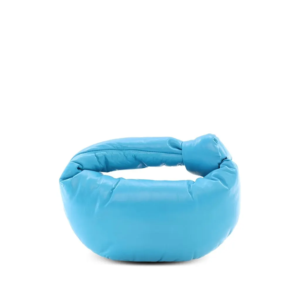 Bottega Veneta Mini Nappa Puffy Jodie Blue Leather Very good - Back View