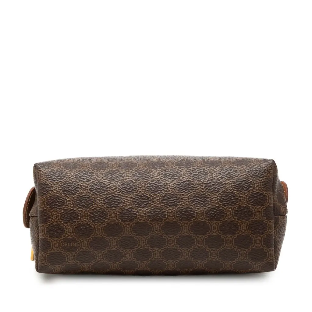 Celine Macadam Coated Canvas Pouch Brown Good - Inside View