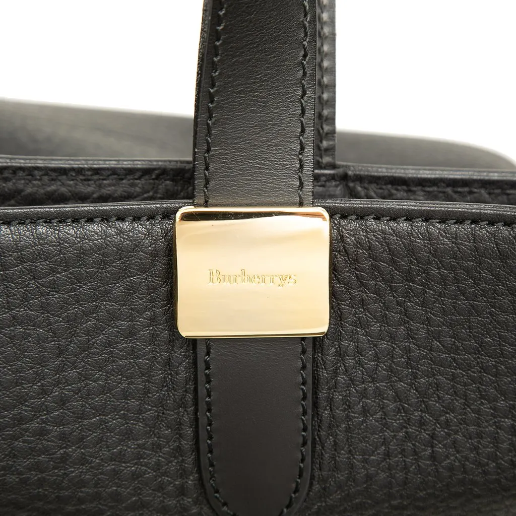 Burberry Leather Tote Black Leather Good - Box View