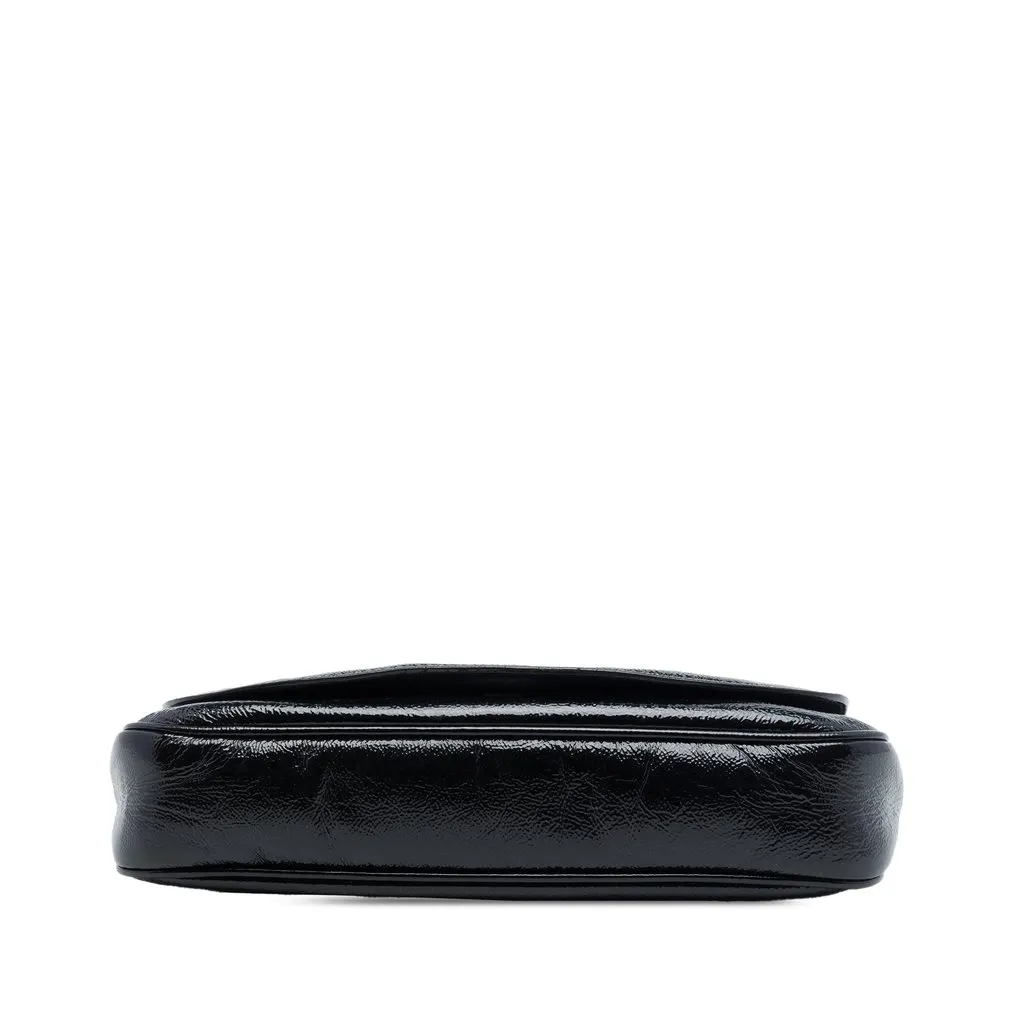 Gucci Medium Patent Soho Chain Flap Crossbody Black Leather Very good - Inside View