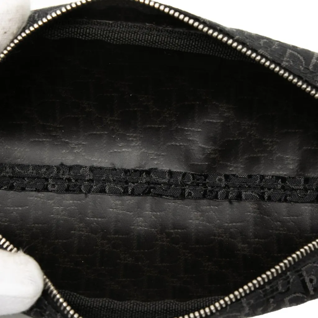 Dior Diorissimo Trotter Canvas Pouch Black Canvas Good - Model View