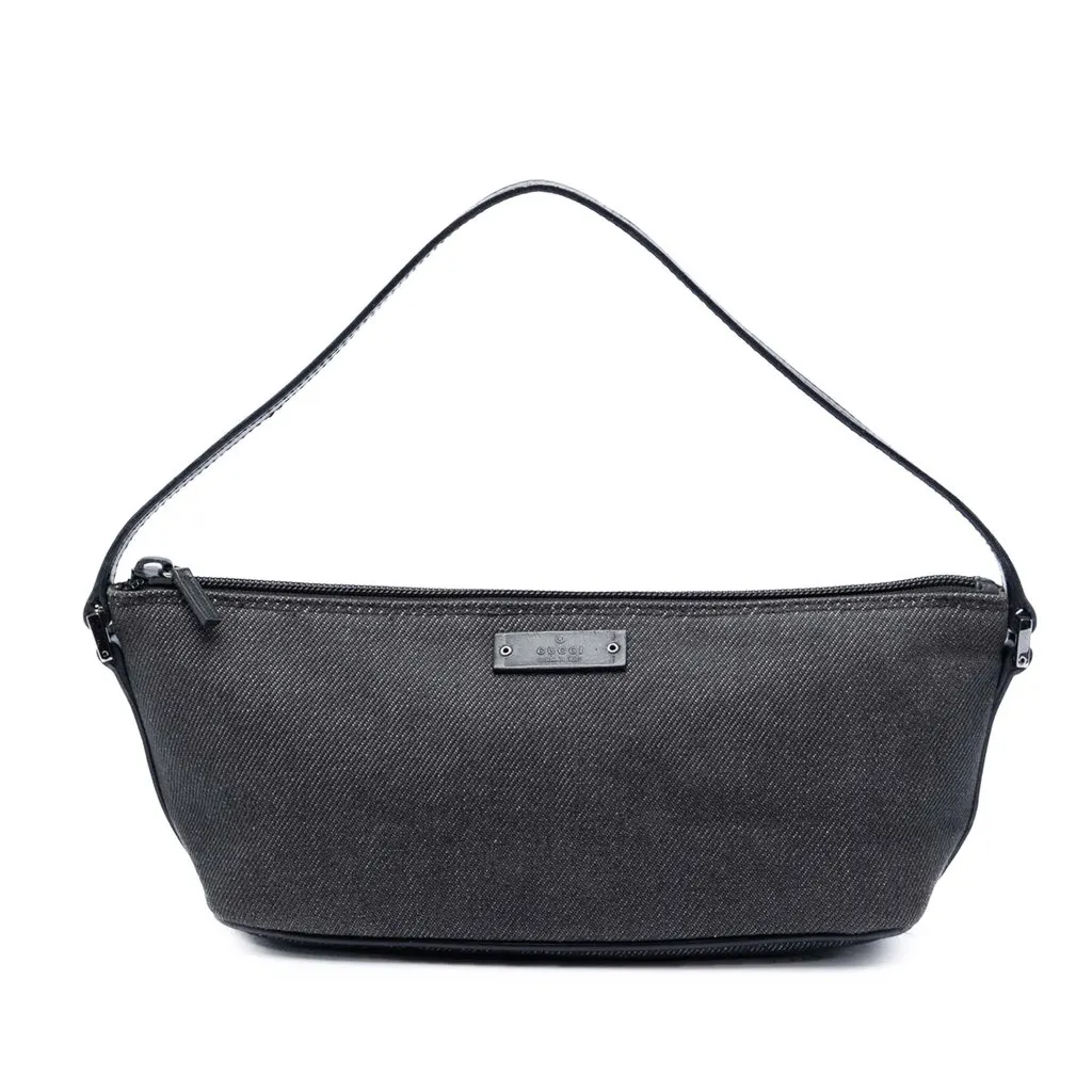 Gucci Denim Boat Black Denim Good - Front View