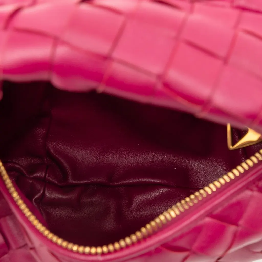 Bottega Veneta Mini Nappa Intrecciato Jodie Pink Leather Very good - Model View