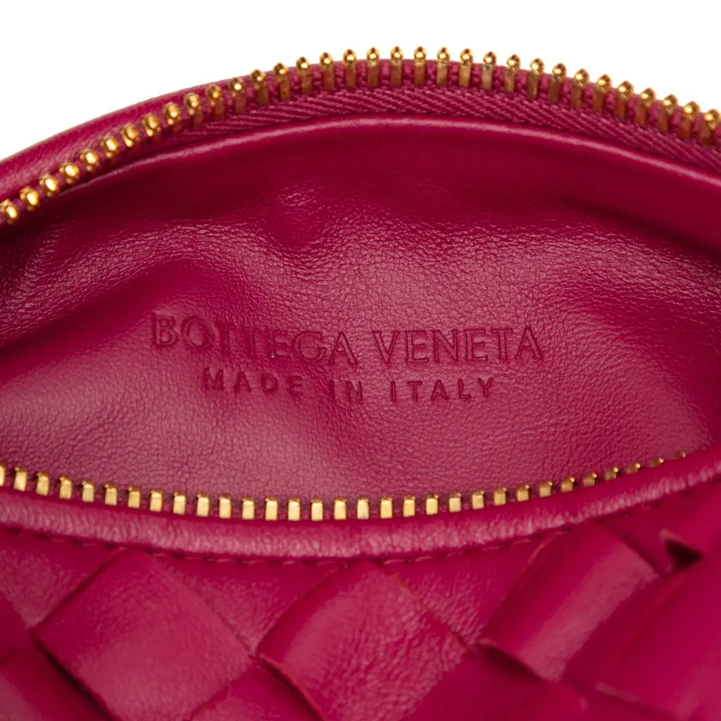 Bottega Veneta Mini Nappa Intrecciato Jodie Pink Leather Very good - Box View