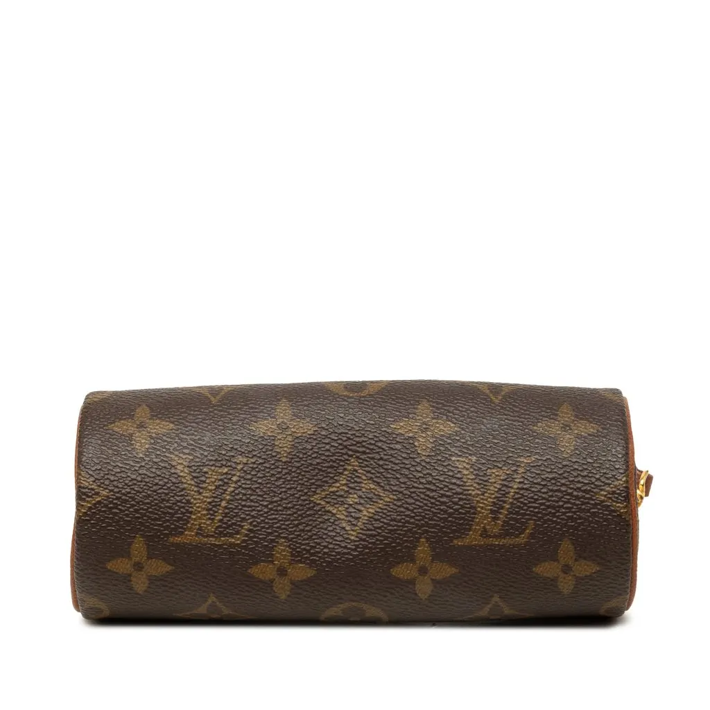 Louis Vuitton Monogram Papillon Pochette Brown Canvas Good - Inside View