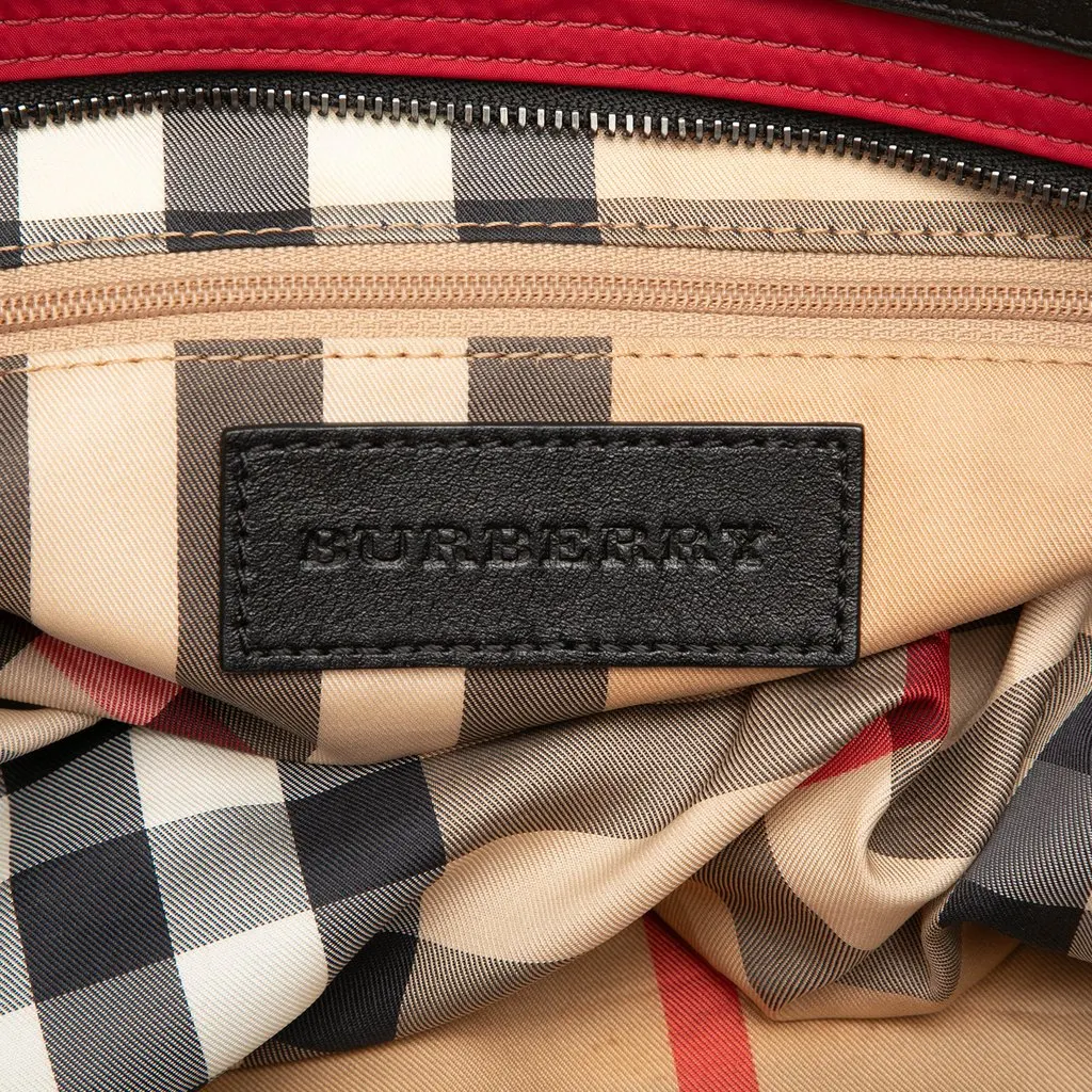 Burberry Nylon Buckleigh Tote Red Polyamide Very good - Box View