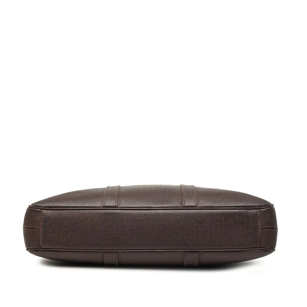 Louis Vuitton Taiga Porte Documents Voyage PM Brown Leather Very good - Inside View