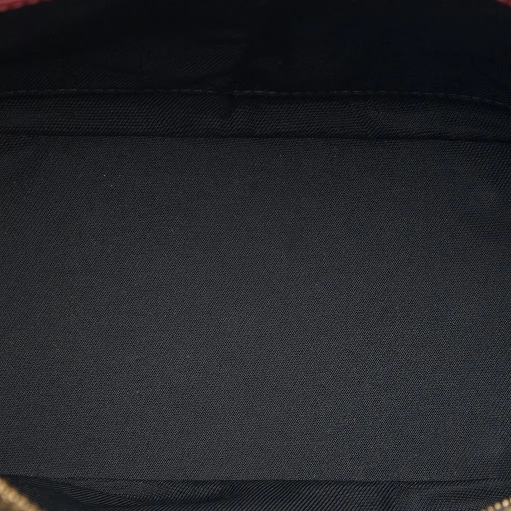 Burberry Small Haymarket Check Nylon Orchard Bowling Bag Beige Very good - Model View
