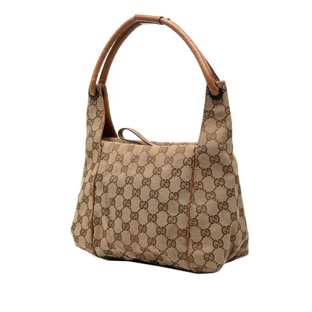 Gucci GG Canvas Handbag Beige Very good - Back View