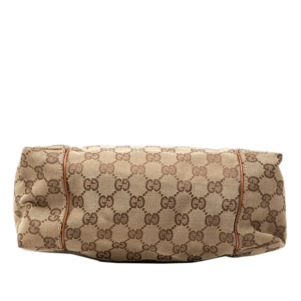 Gucci GG Canvas Handbag Beige Very good - Inside View