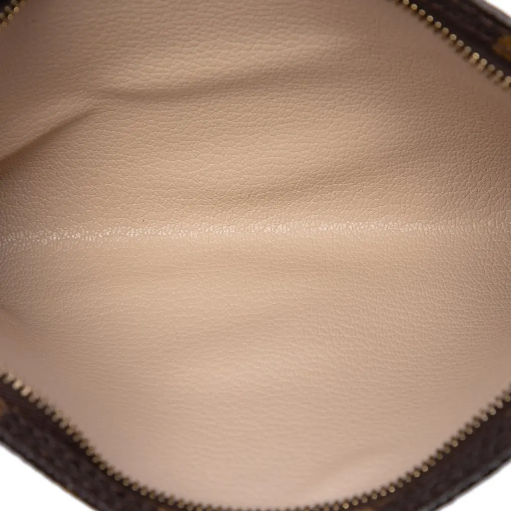 Louis Vuitton Monogram Bucket GM Pouch Brown Canvas Very good - Model View