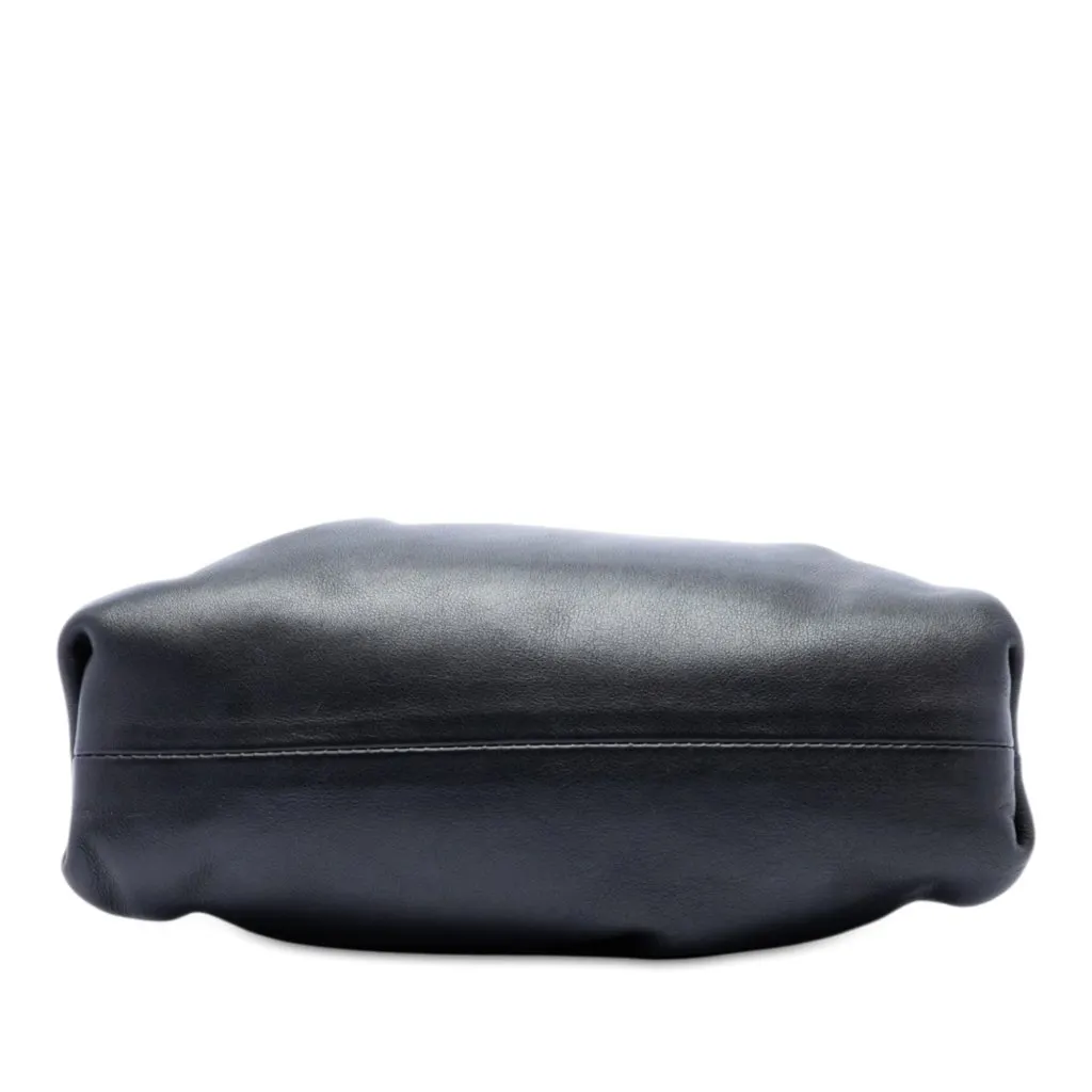 Bottega Veneta Lambskin The Mini Pouch Crossbody Black Leather Very good - Inside View