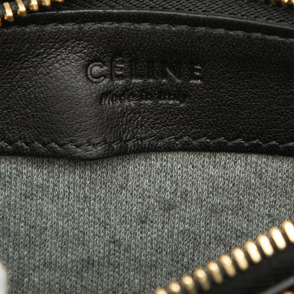 Celine Small Lambskin Trio Crossbody Black Leather Very good - Box View
