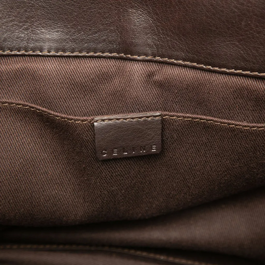Celine Calfskin Boogie Handbag Brown Leather Very good - Box View