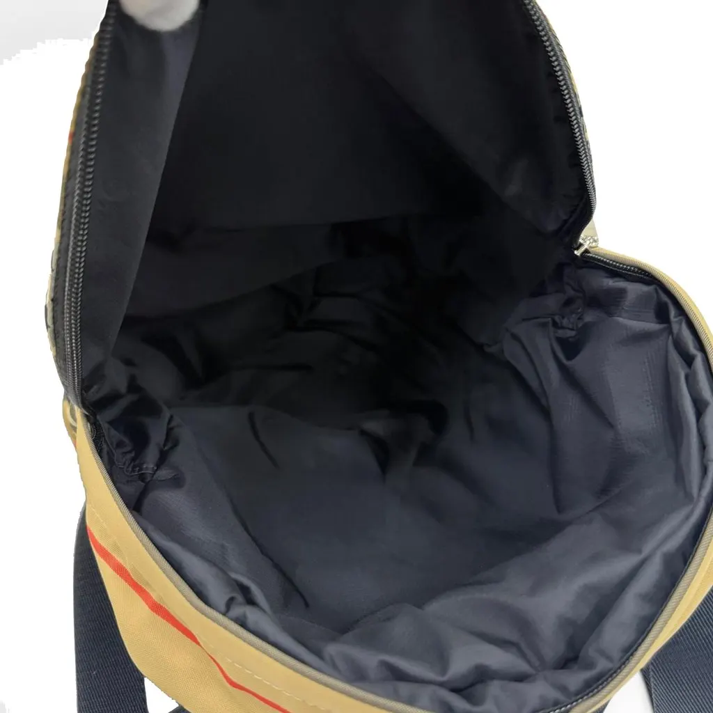 Burberry House Check Nylon Convertible Backpack Beige Very good - Model View
