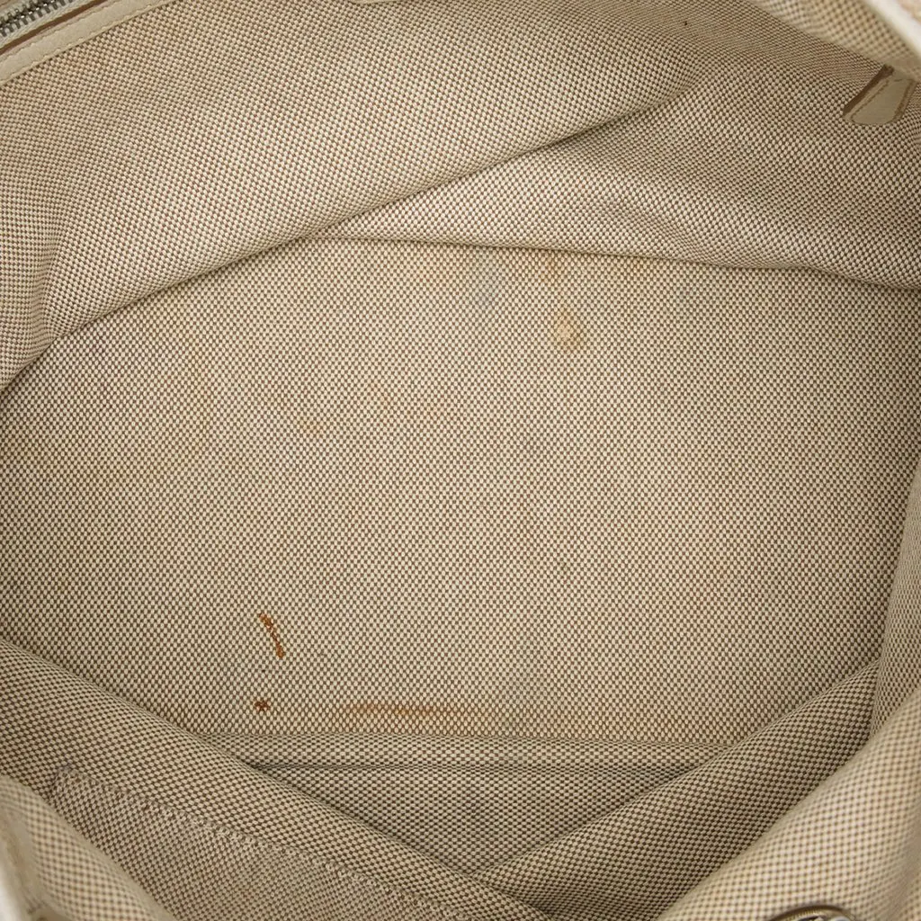Dior Large Canvas Cannage Print Cherie Shopper Tote Beige Very good - Model View