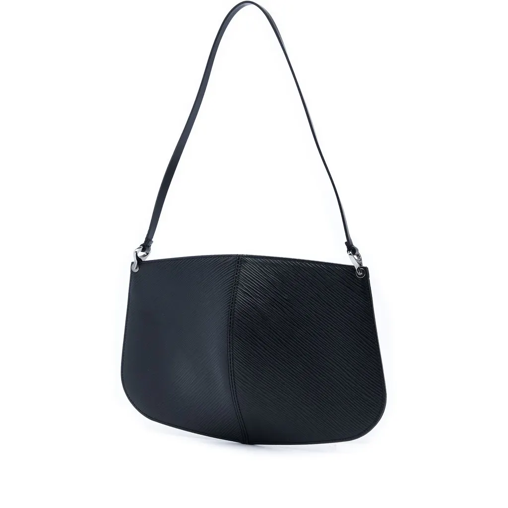Louis Vuitton Epi Demi Lune Pochette Black Leather Very good - Back View
