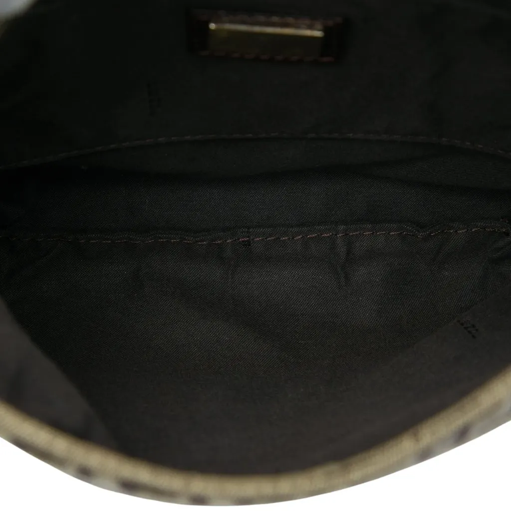 Fendi Zucchino Canvas Crossbody Brown Canvas Very good - Model View