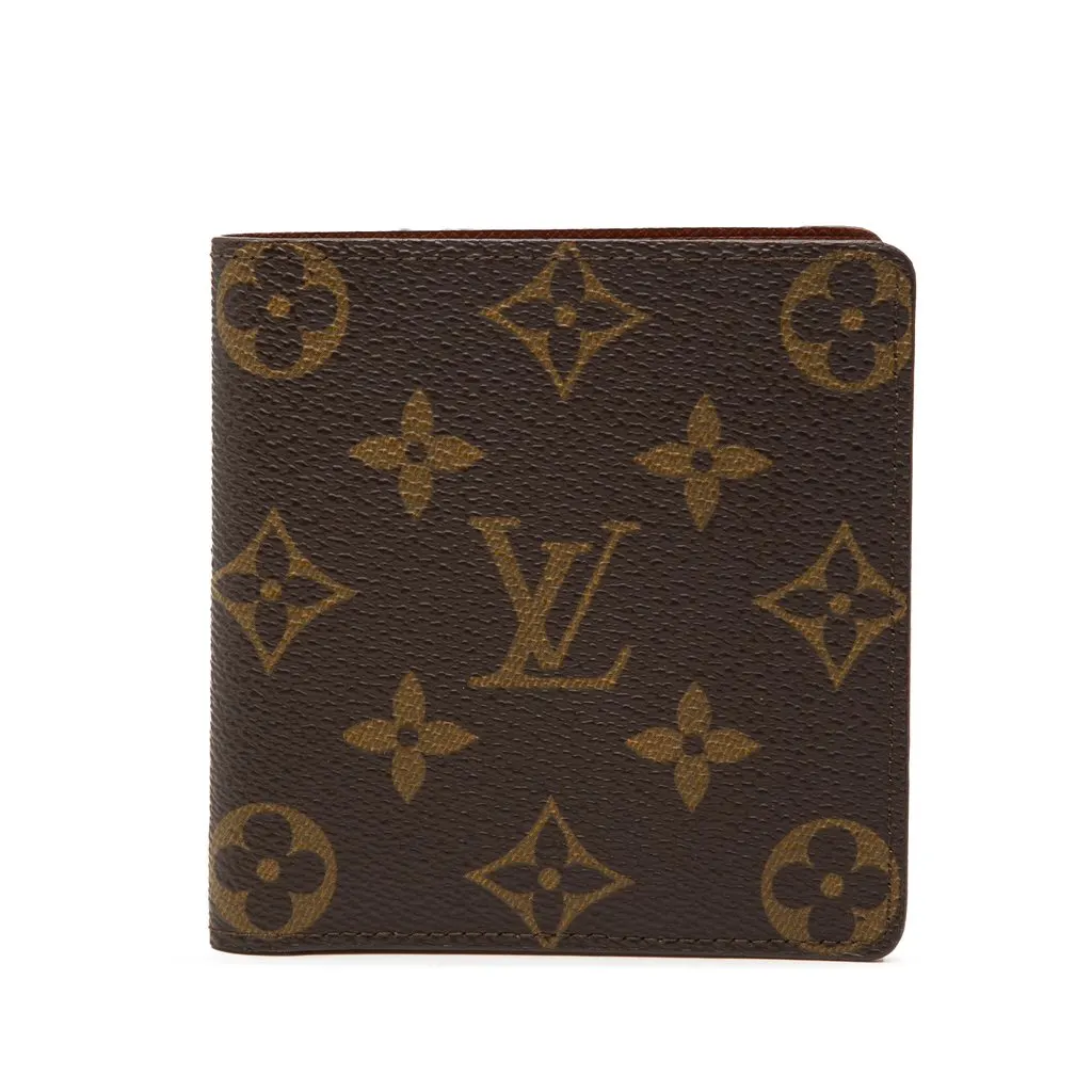 Louis Vuitton Monogram Porte Billets 6 Cartes Credit Wallet Brown Very good - Front View