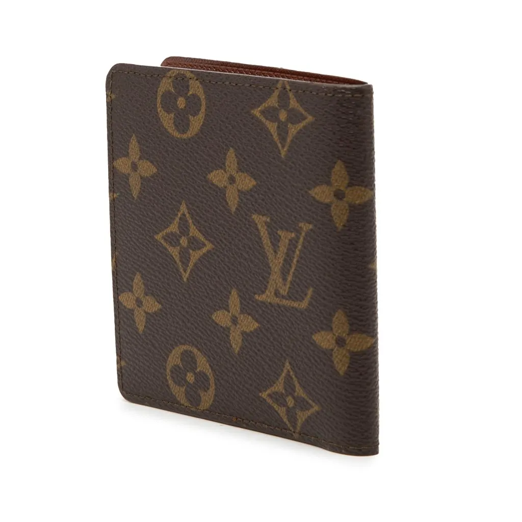 Louis Vuitton Monogram Porte Billets 6 Cartes Credit Wallet Brown Very good - Back View