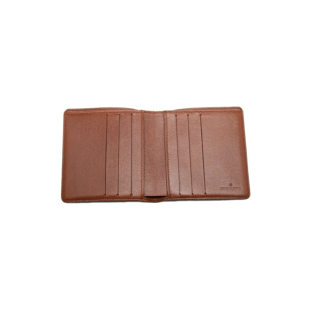 Louis Vuitton Monogram Porte Billets 6 Cartes Credit Wallet Brown Very good - Model View