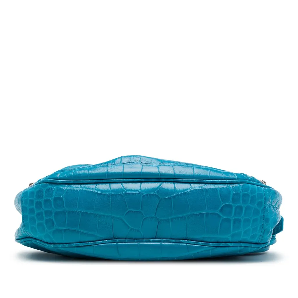 Balenciaga Croc Embossed Leather Motocross Le Cagole XS Blue Leather Very good - Inside View