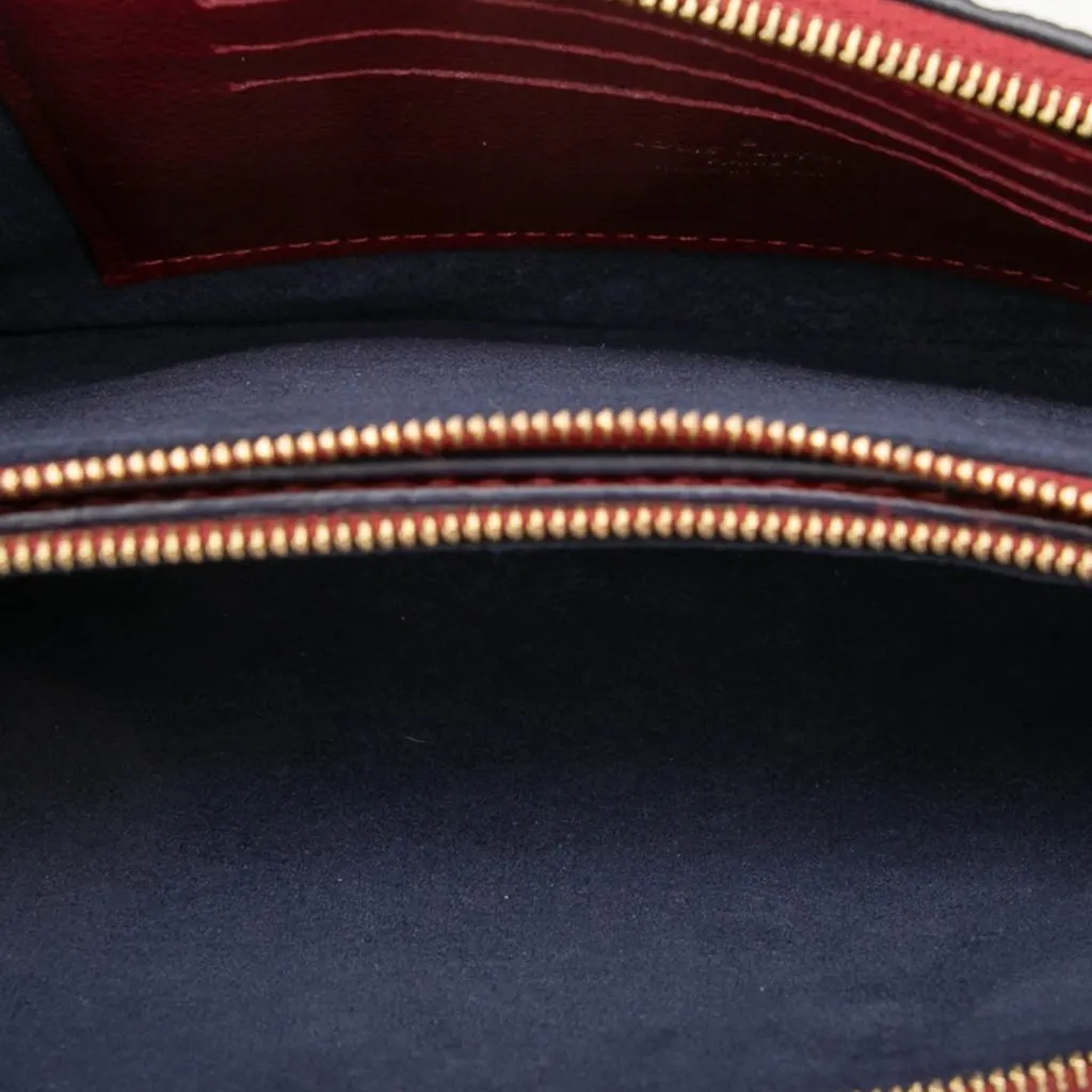 Louis Vuitton Monogram Empreinte Double Zip Pochette Red Leather Very good - Model View