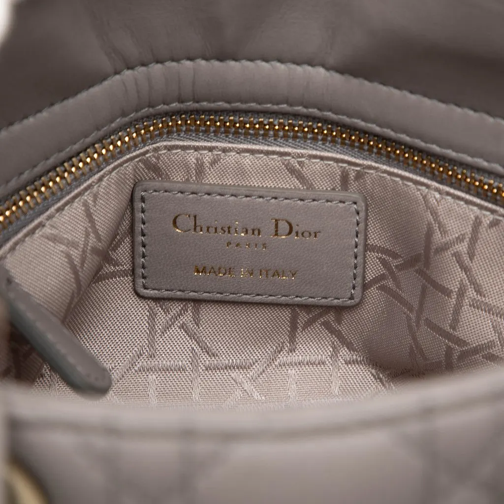 Dior Small Lambskin Cannage MyABCDior Lady Dior Brown Leather Very good - Box View