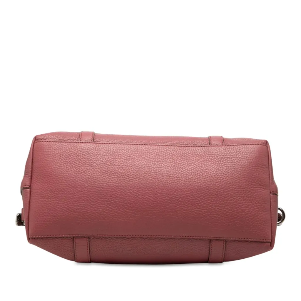 Gucci Medium Calfskin GG Charm Dome Satchel Pink Leather Very good - Inside View