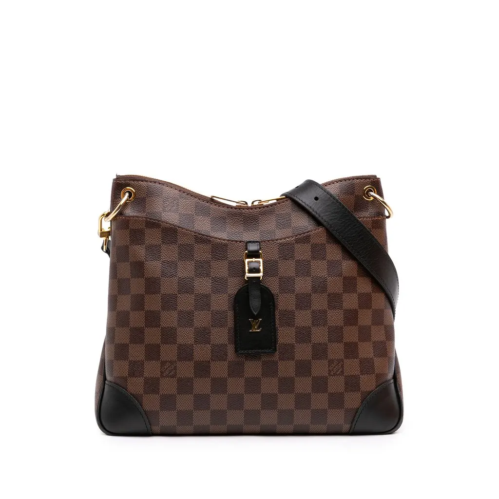 Louis Vuitton Damier Ebene Odeon MM Brown Canvas Very good - Front View