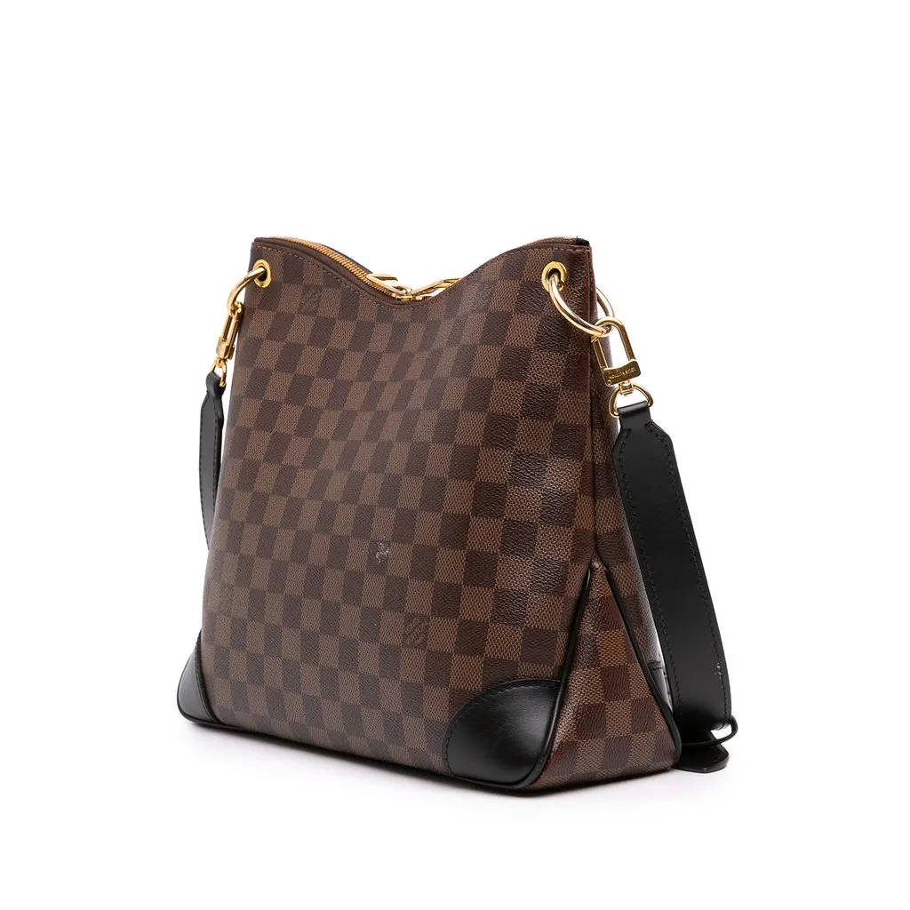 Louis Vuitton Damier Ebene Odeon MM Brown Canvas Very good - Back View