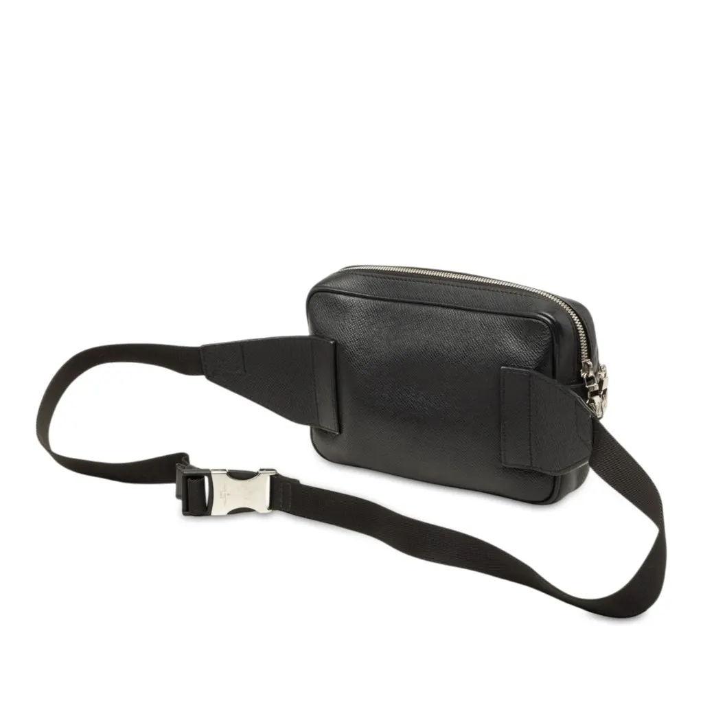 Louis Vuitton Taiga Outdoor Bumbag Black Leather Good - Back View