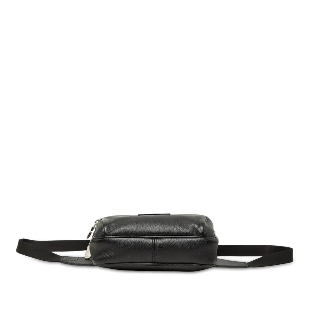 Louis Vuitton Taiga Outdoor Bumbag Black Leather Good - Inside View