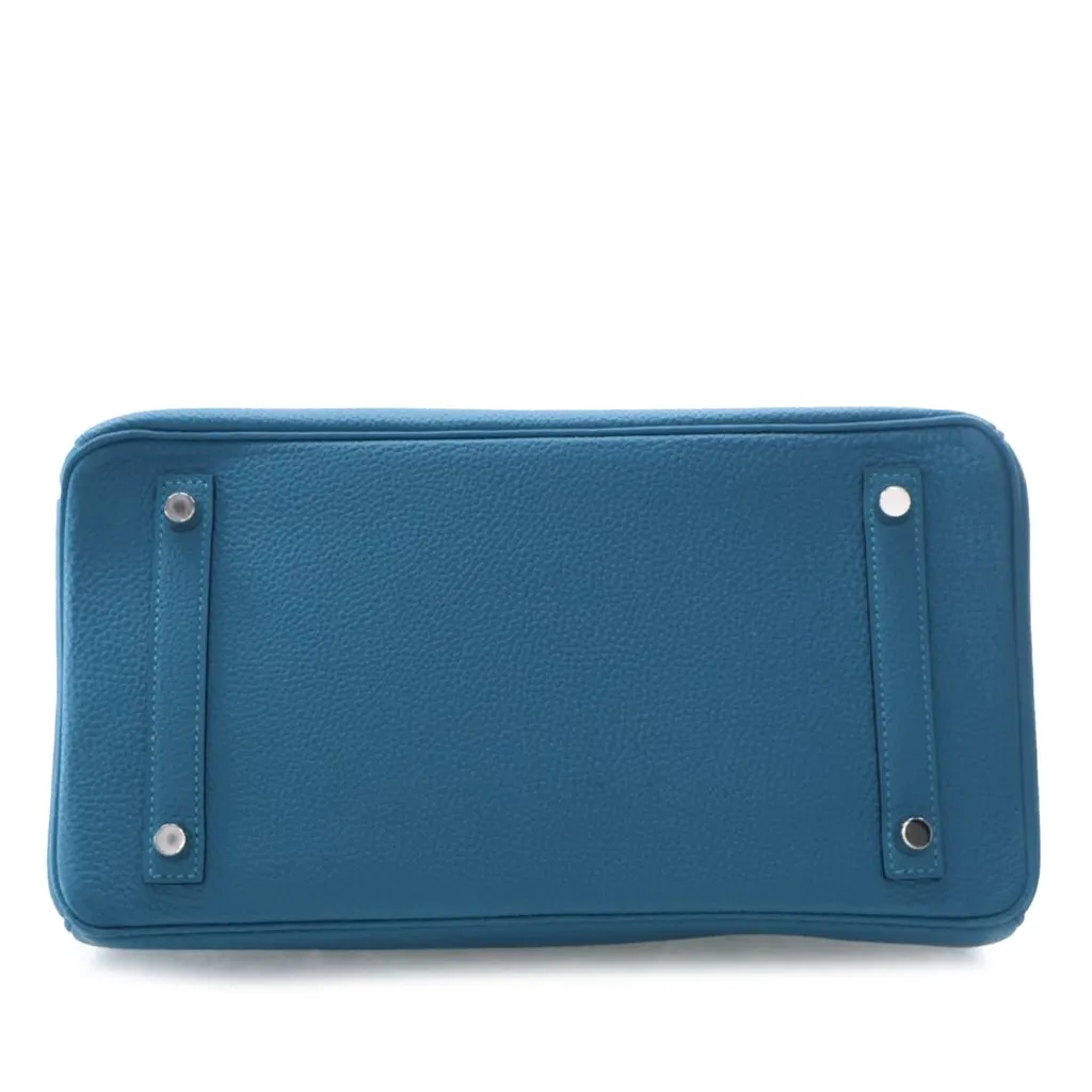 Hermès Togo Birkin Retourne 30 Blue Leather Very good - Inside View