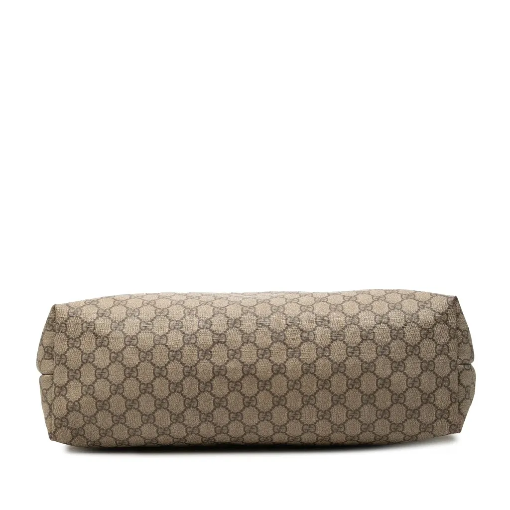 Gucci Large GG Supreme Tote Beige Canvas Good - Inside View