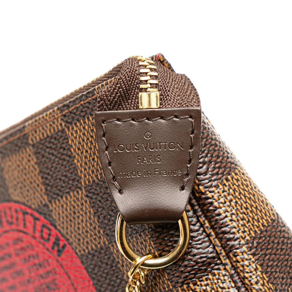 Louis Vuitton Damier Ebene Trunks and Bags Mini Pochette Accessoires Brown Canvas Very good - Box View