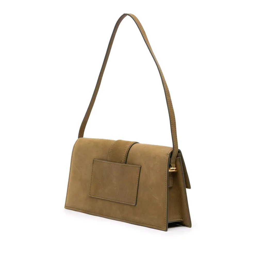 Jacquemus Suede Le Bambino Long Shoulder Bag Brown Leather Very good - Back View